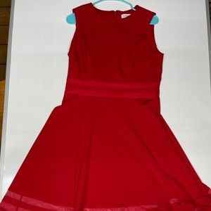 Calvin Klein Red Dress  Size 12